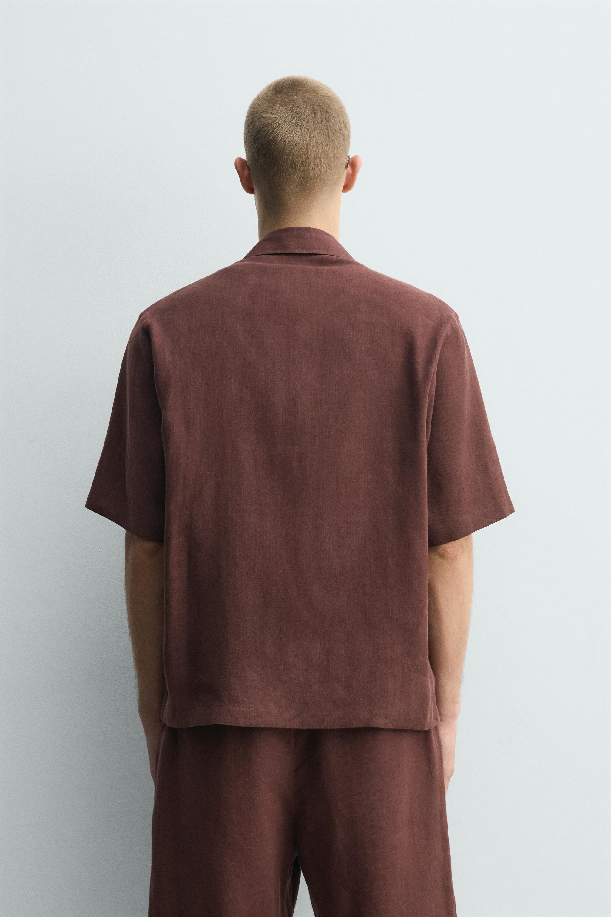 CHEMISE RELAXED FIT EN MÉLANGE DE LIN